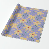 Elegant botanisch naadloos patroon in waterverf  cadeaupapier (Uitgerold)