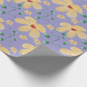 Elegant botanisch naadloos patroon in waterverf  cadeaupapier (Hoek)