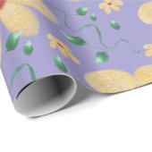 Elegant botanisch naadloos patroon in waterverf  cadeaupapier (Rol Hoek)