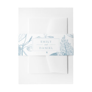 Elegant botanisch onderzoek uitnodigingen wikkel