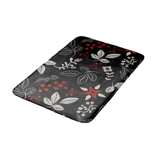Elegant botanisch patroon badmat (Gekanteld)