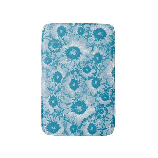 Elegant botanisch patroon badmat (Voorkant Verticaal)