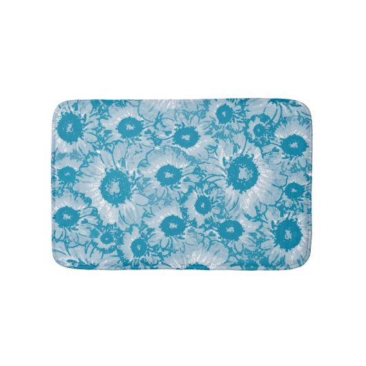 Elegant botanisch patroon badmat (Voorkant)