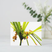 Elegant botanisch patroon briefkaart (Staand voorkant)