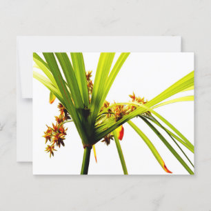 Elegant botanisch patroon briefkaart