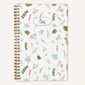 Elegant Botanisch Patroon Floral Notes Journal II Notitieboek (Voorkant)