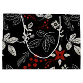 Elegant botanisch patroon groot cadeauzakje (Achterkant)