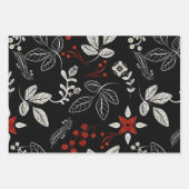 Elegant botanisch patroon inpakpapier vel (Voorkant)