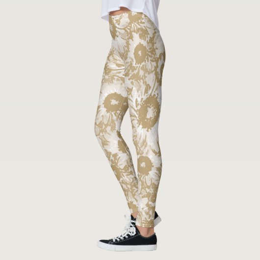 Elegant botanisch patroon leggings (Links)