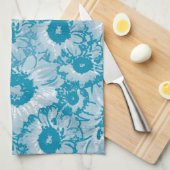 Elegant botanisch patroon theedoek (Quarter Fold)