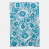 Elegant botanisch patroon theedoek (Verticaal)