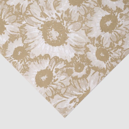 Elegant botanisch patroon tissuepapier (Detail)