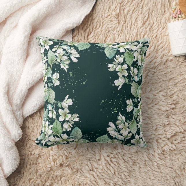 Elegant botanisch patroon vierkante kussen (Deken)