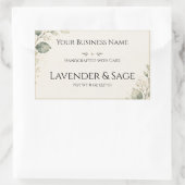 Elegant botanisch product voorlabel rechthoekige sticker (Tas)