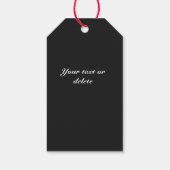 Elegant  Botanisch Roos voor kerstmis Cadeaulabel (Achterkant)