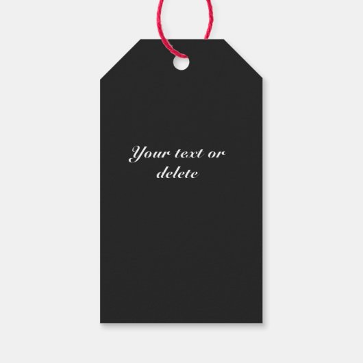 Elegant  Botanisch Roos voor kerstmis Cadeaulabel (Achterkant)