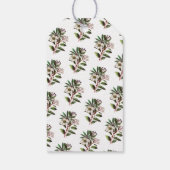 Elegant  Botanisch Roos voor kerstmis Cadeaulabel (Achterkant)