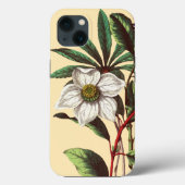 Elegant  Botanisch Roos voor kerstmis Case-Mate iPhone Case (Achterkant)