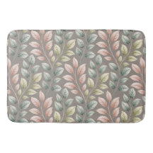 Elegant botanisch roze en saliegroen bladpatroon