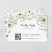 Elegant botanisch RSVP kaartje (Voorkant / Achterkant)