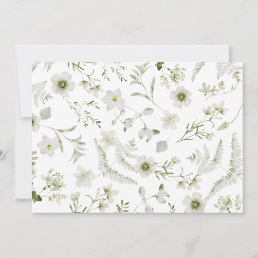 Elegant botanisch save the date (Achterkant)