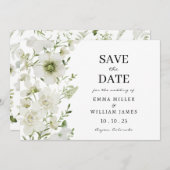 Elegant botanisch save the date (Voorkant / Achterkant)