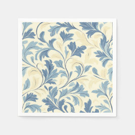 Elegant  Botanisch Scrollwork Ontwerp Servet