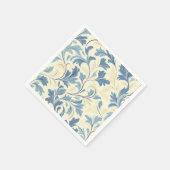 Elegant Botanisch Scrollwork Ontwerp Servet (Hoek)