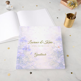 Elegant botanisch trouwgastenboek gastenboek