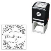 Elegant Botanisch Trouwgeschenk Bedankje Zelfinktende Stempel (In situ)