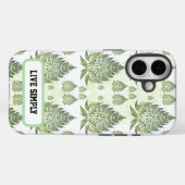 Elegant botanisch varenblad naadloos patroon Case-Mate iPhone case (Achterkant (horizontaal))