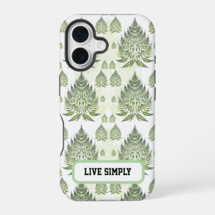 Elegant botanisch varenblad naadloos patroon iPhone 16 hoesje