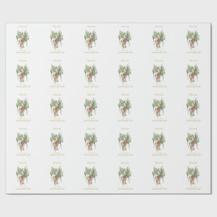 Elegant Botanisch Vogel Cadeaupapier