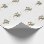 Elegant Botanisch Vogel Cadeaupapier (Hoek)