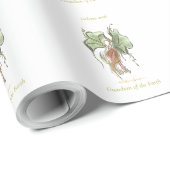 Elegant Botanisch Vogel Cadeaupapier (Rol Hoek)