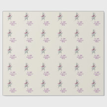 Elegant botanisch vogel inpakpapier 