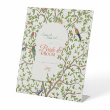 Elegant botanisch vogelvoetteken