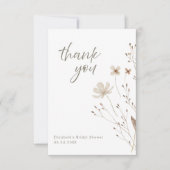 Elegant Botanisch Vrijgezellenfeest Bedankkaart (Voorkant)