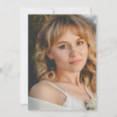 Elegant Botanisch Vrijgezellenfeest Foto Kaart (Achterkant)