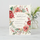 Elegant Botanisch Vrijgezellenfeest met schoorstee Kaart (Staand voorkant)