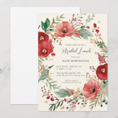 Elegant Botanisch Vrijgezellenfeest met schoorstee Kaart (Voorkant / Achterkant)