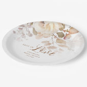 Elegant Botanisch Vrijgezellenfeest Papieren Bordje (Gekanteld)