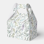 Elegant Botanisch Waterverf Baby shower Bedankdoosjes (Achterkant)