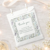 Elegant Botanisch Waterverf Baby shower Bedankzakje (Geknipt)