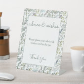 Elegant Botanisch Waterverf Baby shower Reclamebord Met Voetstuk (Insitu)