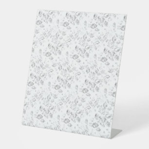 Elegant botanisch welkomstbord voor feesten reclamebord met voetstuk