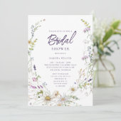 Elegant Botanisch Wildflower Vrijgezellenfeest Kaart (Staand voorkant)