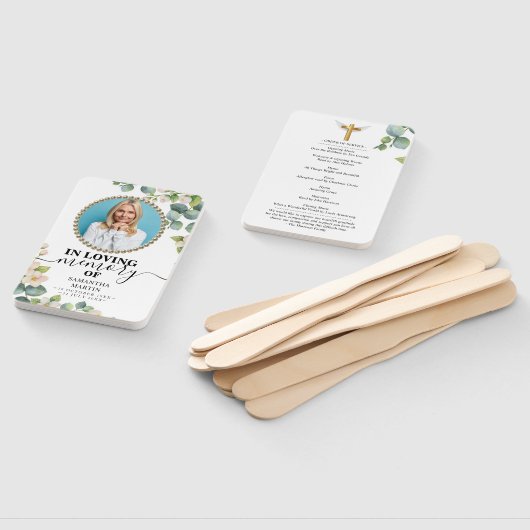 Elegant botanische begrafenis van het leven handwaaier (Niet-gemonteerd)