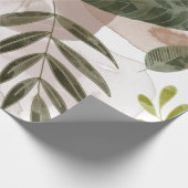 Elegant botanische bladeren cadeaupapier (Hoek)