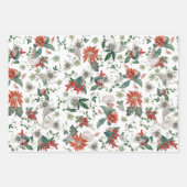 Elegant Botanische Bloemen Inpakpapier Vel (Voorkant)